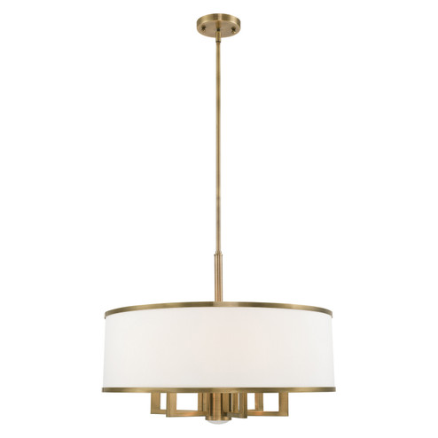 Park Ridge Seven Light Chandelier in Antique Brass (107|62616-01)