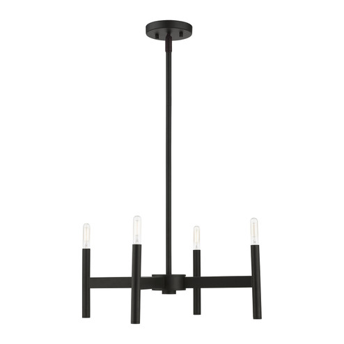 Copenhagen Four Light Chandelier in Black (107|51174-04)