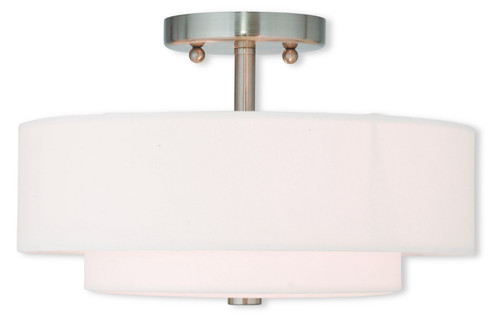 Meridian Two Light Ceiling Mount in Brushed Nickel (107|51043-91)