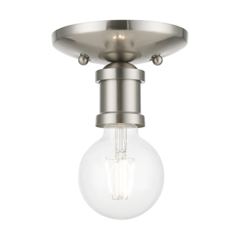 Lansdale One Light Flush Mount in Brushed Nickel (107|47160-91)