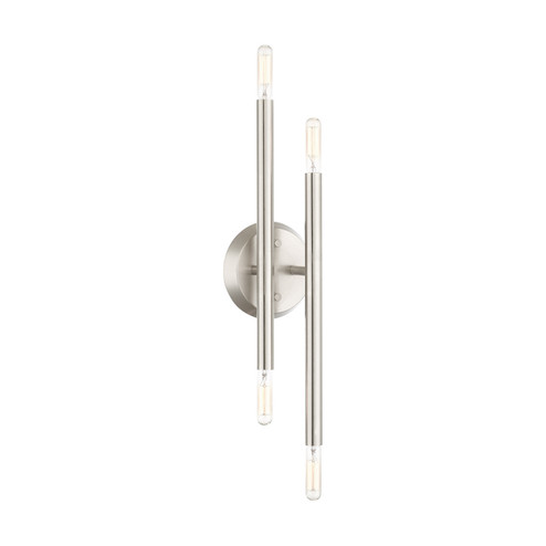 Soho Four Light Wall Sconce in Brushed Nickel (107|46771-91)