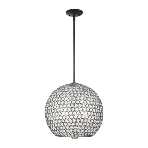 Cassandra Three Light Pendant in Black (107|45723-04)