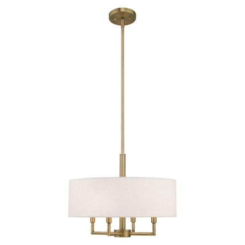 Monroe Four Light Pendant in Antique Brass (107|42604-01)