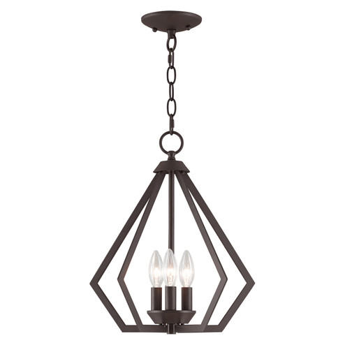 Prism Three Light Mini Chandelier/Ceiling Mount in Bronze (107|40923-07)