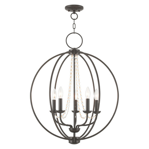 Arabella Five Light Chandelier in English Bronze (107|40915-92)
