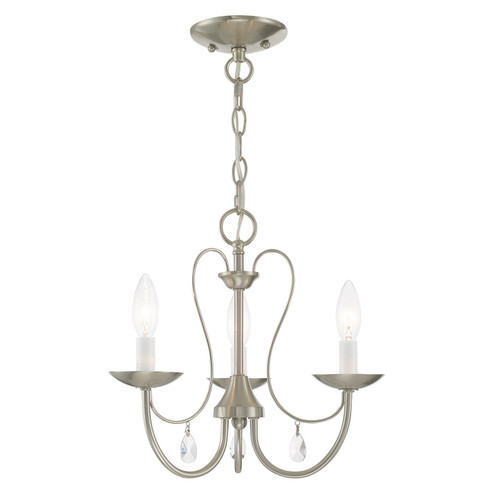 Mirabella Three Light Chandelier in Brushed Nickel (107|40863-91)