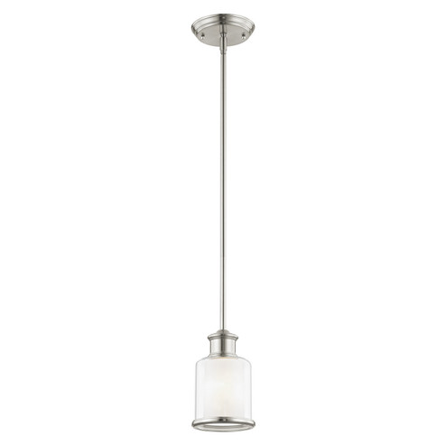 Middlebush One Light Mini Pendant in Brushed Nickel (107|40210-91)