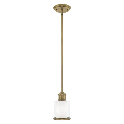 Middlebush One Light Mini Pendant in Antique Brass (107|40210-01)