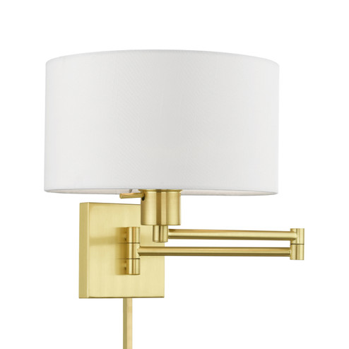 Swing Arm Wall Lamps One Light Swing Arm Wall Lamp in Satin Brass (107|40036-12)