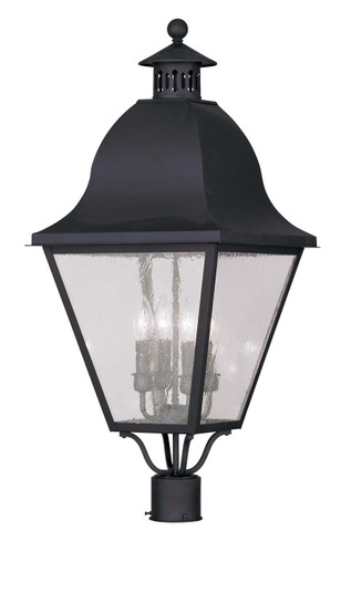 Amwell Four Light Outdoor Post Lantern in Black (107|2548-04)