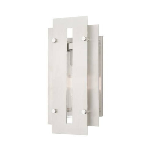 Utrecht One Light Outdoor Wall Lantern in Brushed Nickels (107|21772-91)