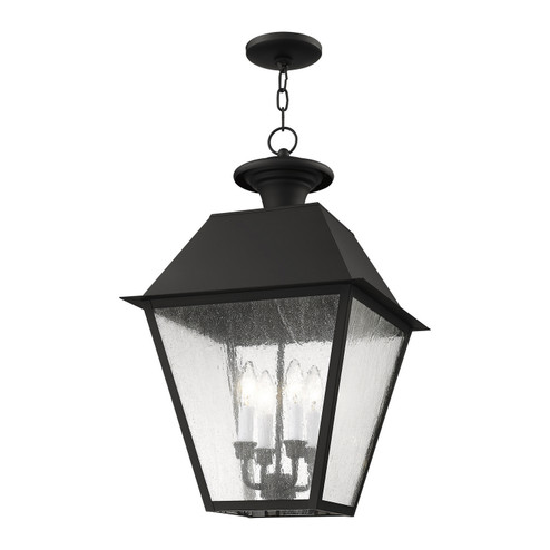 Mansfield Four Light Outdoor Pendant in Black (107|2174-04)