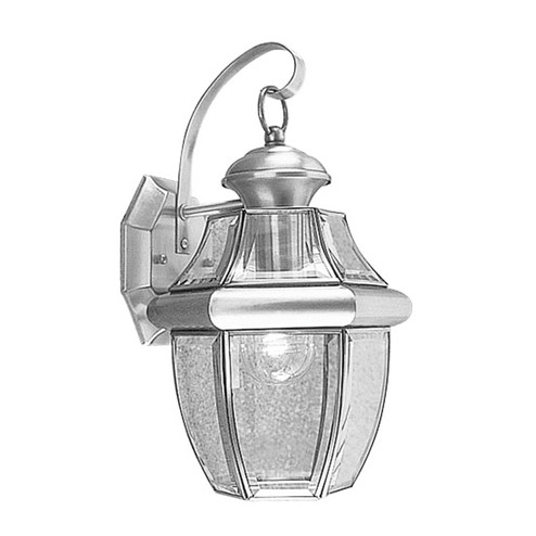 Monterey One Light Outdoor Wall Lantern in Brushed Nickel (107|2151-91)