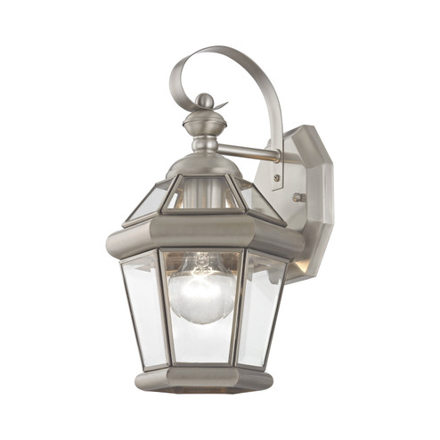 Georgetown One Light Outdoor Wall Lantern in Brushed Nickel (107|2061-91)