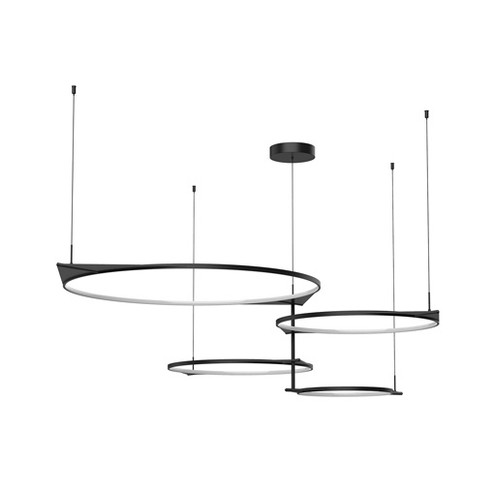 Serif LED Pendant in Black (347|MP84483-BK)