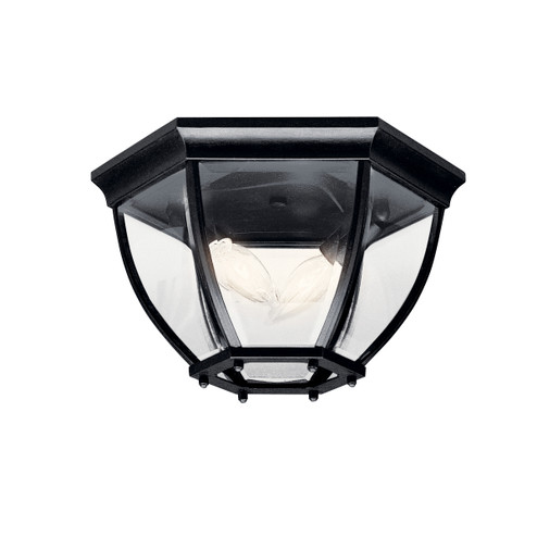 Two Light Outdoor Ceiling Mount in Black (12|9886BK)