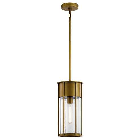 Camillo One Light Outdoor Pendant in Natural Brass (12|59082NBR)