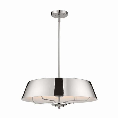 Luella Four Light Pendant/Semi Flush in Polished Nickel (12|52543PN)