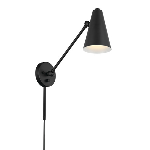 Sylvia One Light Wall Sconce in Black (12|52485BKB)