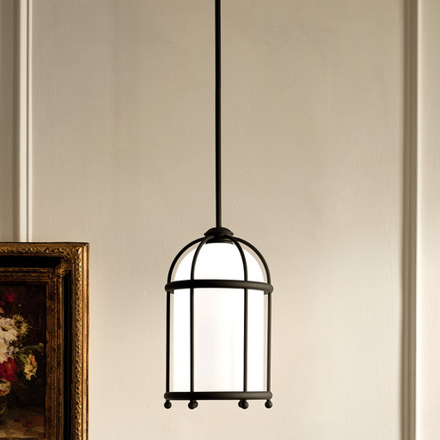 Topiary One Light Pendant in Textured Black (12|52464BKT)