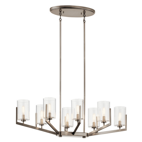 Nye Eight Light Chandelier in Classic Pewter (12|52315CLP)