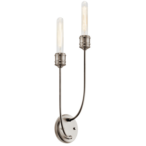Hatton Two Light Wall Sconce in Classic Pewter (12|52259CLP)