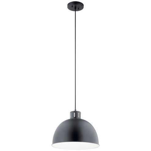 Zailey One Light Pendant in Black (12|52153BK)