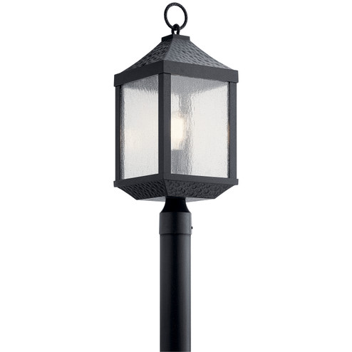 Springfield One Light Outdoor Post Mount in Distressed Black (12|49987DBK)