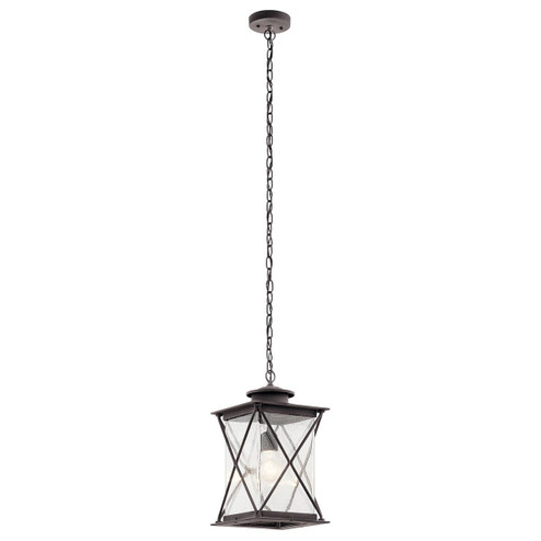 Argyle LED Outdoor Pendant in Weathered Zinc (12|49747WZCL18)