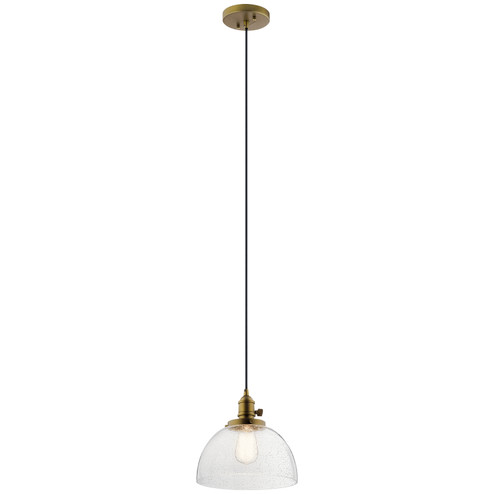 Avery One Light Mini Pendant in Natural Brass (12|43853NBR)