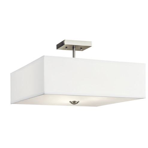 Shailene Three Light Semi Flush Mount in Brushed Nickel (12|43693NI)