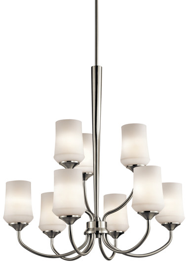 Aubrey Nine Light Chandelier in Brushed Nickel (12|43666NI)