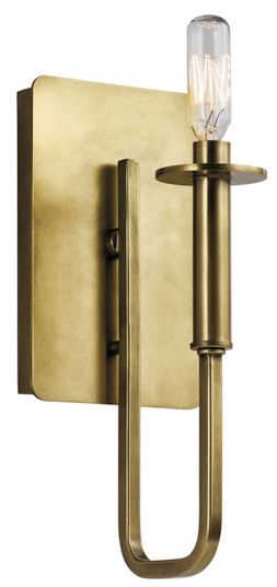 Alden One Light Wall Sconce in Natural Brass (12|43363NBR)