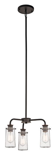 Braelyn Three Light Chandelier/Semi Flush in Olde Bronze (12|43057OZ)
