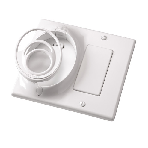 Accessory Dual Gang CoolTouch Wall Plate in White Material (Not Painted) (12|370011WH)