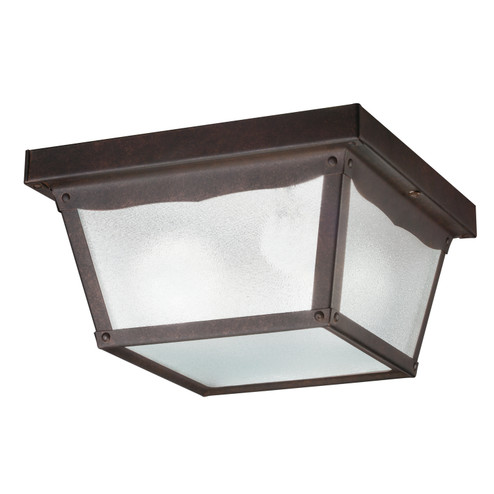 Outdoor Miscellaneous Two Light Outdoor Ceiling Mount in Tannery Bronze (12|345TZ)