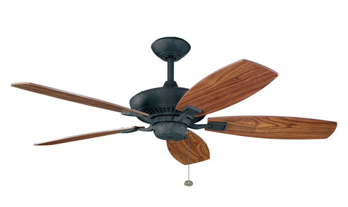 Canfield 52''Ceiling Fan in Distressed Black (12|300117DBK)