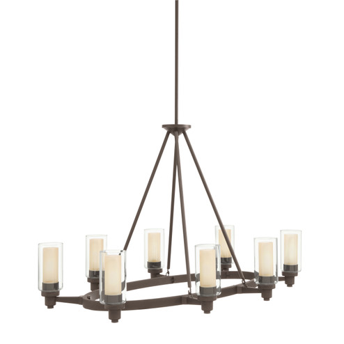 Circolo Eight Light Chandelier in Olde Bronze (12|2345OZ)