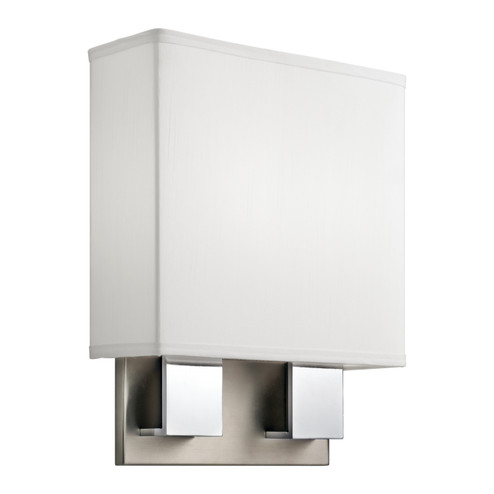 LED Wall Sconce in Brushed Nickel & Chrome (12|10439NCHLED)