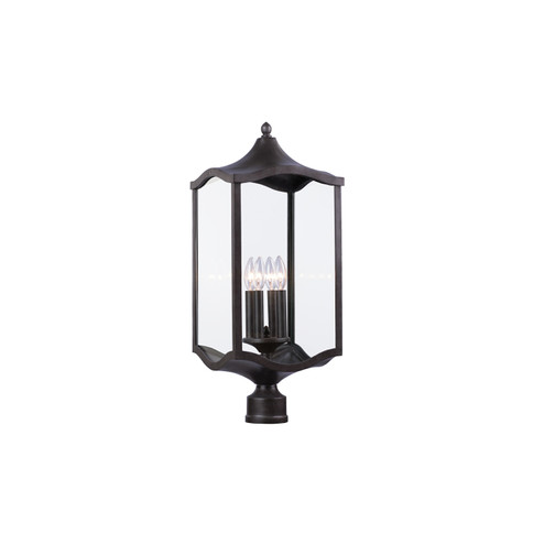 Lakewood Outdoor Four Light Post Mount in Aged Iron (33|404500AI)