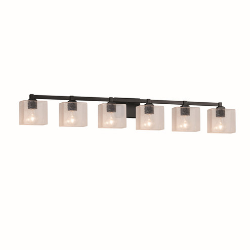 Fusion Six Light Bath Bar in Matte Black (102|FSN-8436-55-SEED-MBLK)
