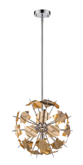 Branam Five Light Pendant in Chrome / Champagne (224|9003P18-CHP)