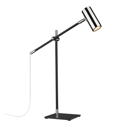 Calumet One Light Table Lamp in Matte Black + Polished Nickel (224|814TL-MB-PN)