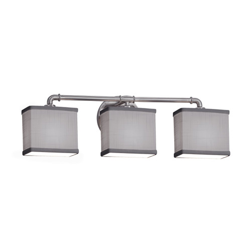 Textile LED Bath Bar in Brushed Nickel (102|FAB-8463-55-GRAY-NCKL-LED3-2100)