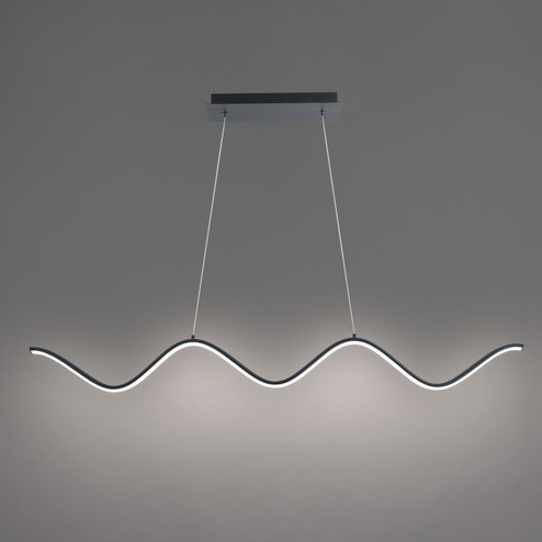 Morae LED Pendant in Black (34|PD-33244-BK)