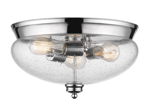 Amon Three Light Flush Mount in Chrome (224|722F3-CH)