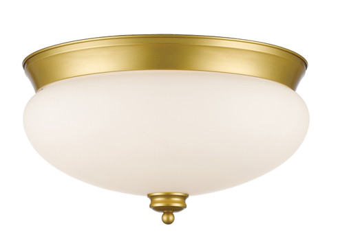 Amon Three Light Flush Mount in Satin Gold (224|721F3-SG)