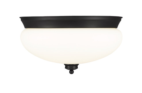 Amon Three Light Flush Mount in Matte Black (224|721F3-MB)