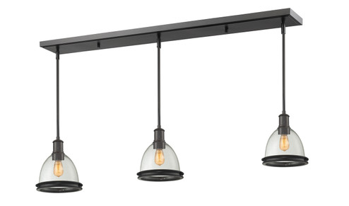 Mason Three Light Linear Chandelier in Bronze (224|716MP-3BRZ)