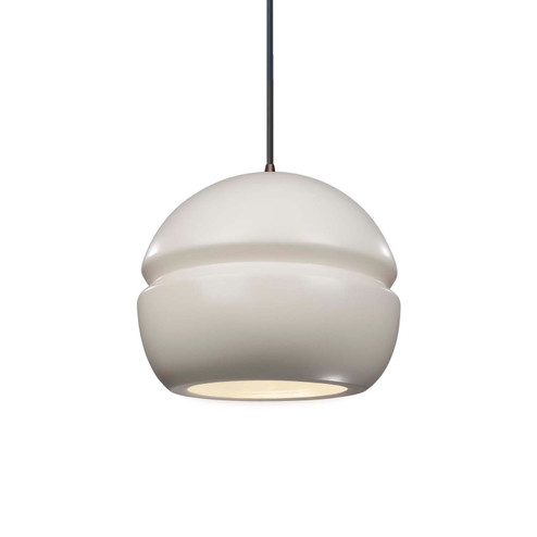 Radiance One Light Pendant in Matte White (102|CER-6410-MAT-DBRZ-BKCD)